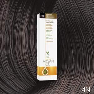 One N' Only Permanent Liquid <strong>Hair</strong> Color <strong>Dye</strong> Argan Oil Rich Accurate Tones Gray Coverage 4N <strong>Medium</strong> Natural <strong>Brown</strong> (3 oz Tube) - Product Image 2