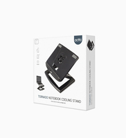Support de refroidissement ergonomique pour ordinateur portable Tornado NBS-09 avec ventilateur actif, design pliable et réglable, conception brevetée, moule privé, accessoire périphérique