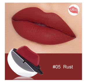 Lápiz labial mate de alta calidad Vegan Clean Ladies Cosmético Terciopelo en forma de labios Etiqueta privada Tinte labial - Product Image 4