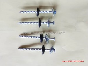 Clavos para Techo con Cabeza de Paraguas y Espiral Galvanizados de 4mm x 75mm, 100 Unidades por Bolsa, Producto de Hierro - Product Image 2