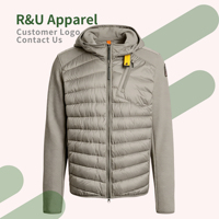 Vestes en duvet pour hommes, vente en gros de vestes matelassées en duvet, vestes en duvet ultra-légères personnalisées pour la randonnée