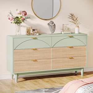 Armoire latérale de salon moderne et luxueuse à <span class=keywords><strong>6</strong></span> <span class=keywords><strong>tiroirs</strong></span> avec coffre en bois Meubles de chambre à coucher pour l'organisation des vêtements en bois - Product Image 2