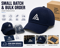 Casquette de baseball promotionnelle à 5 panneaux, logo personnalisé, en coton, ajustable, cadeau pour événement, publicité, commande d'équipe, fournisseur de casquettes