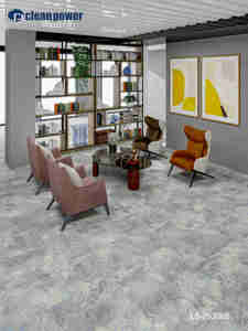 Dalles de moquette commerciales robustes à motif de courant de <span class=keywords><strong>rivière</strong></span> créatif 50x50cm, design artistique moderne, revêtement de sol modulaire pour hall d'hôtel de luxe - Product Image 2