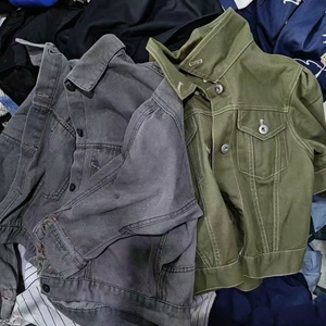 Chaquetas Vaqueras Usadas para Hombre y <span class=keywords><strong>Mujer</strong></span>, Gabardinas Vaqueras para Hombre, Fardos <span class=keywords><strong>de</strong></span> Ropa Usada al por Mayor, Ropa Usada <span class=keywords><strong>de</strong></span> Buena Calidad - Product Image 1