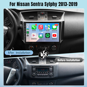 Không dây đài phát thanh xe cho Nissan Sentra sylphy 2013-2019 IPS màn hình cảm ứng xe Video Player gương liên kết GPS đảo ngược máy ảnh - Product Image 2