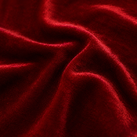 Gorden Jendela Mewah ZSTARR dari Kain Beludru Merah Lembut untuk Ruang Tamu, Kain Tebal dengan Lipatan Pinch Pleated, Dekorasi Rumah Villa