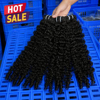 Cheveux humains brésiliens vierges de qualité supérieure, grade 12A, bouclés en spirale, non traités, provenant de Birmanie, les plus vendus