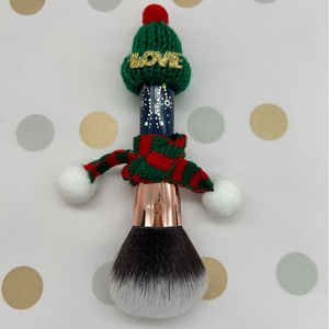 YRX Professional <b>Mini</b> 9pcs Makeup Brush Set Aluminum Ferrule Soft Synthetic Hair Wood Handles Travel Customizable Handle Custom - Product Image 2