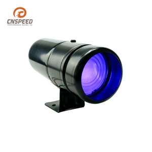 Tachometer 37mm Black <b>Shell</b> Blue <b>Light</b> Adjustable Electronic Warning For Retrofit Upgrade - Product Image 1