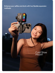 Soporte magnético para teléfono Ulanzi MA07 Maglock con luz de doble cara 1/4 trípode de cámara con zapata fría para <span class=keywords><strong>Iphone</strong></span> 16 15 14 <span class=keywords><strong>13</strong></span> - Product Image 5