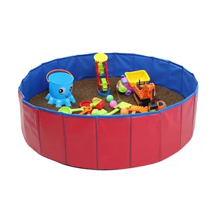 아이 공 구덩이 천막 닫집 실내 옥외 활동을 위한 휴대용 바닷가 뒤뜰 장난감 (빨강 & 파랑) 를 위한 얕은 수영장