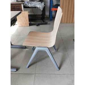 Silla Escolar Henmei HM-593, Silla de Oficina y Aula de Madera Maciza, Color Madera Natural - Product Image 2