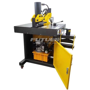 Máquina Hidráulica para Procesamiento de Barras de 220v/380v 0.75 Kw, 700 bar, 12 mm de Espesor, 200 mm de Ancho, Motor de Corte y Punzonado - Product Image 2