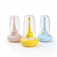 ODM OEM Personnalisable Usine Tasse à bain de bouche murale en forme de poussin mignon Brosse à dents électrique IPX7 pour enfants