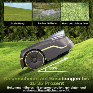 Tondeuse à gazon robotisée intelligente sans fil, contrôlée par application, avec vision IA, mini tondeuse à gazon robotisée RTK pour la coupe de l'herbe de jardin - Product Image 5