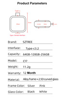 Meilleur vendeur OTG Type C clés USB clé USB 64GB 128GB 256GB disque Flash OTG clé USB pour IOS Android Harmony Phone