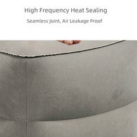 Coussin gonflable portable demi-lune pour l'élevation des jambes, auto-gonflant, pliable, idéal pour les voyages, soulage les gonflements et favorise la circulation