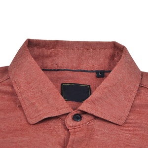 100% <span class=keywords><strong>Polo</strong></span> da <span class=keywords><strong>uomo</strong></span> con bottoni oversize uniformi in tinta unita Casual in cotone spazzolato e traspirante - Product Image 3