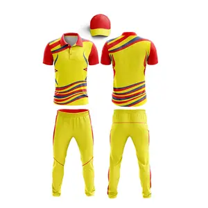HOSTARON Conjunto de camisa e calça respirável para treinamento profissional, novo uniforme personalizado de camisa de críquete