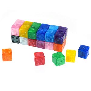 Juego de Dados Acrílicos Personalizados de 16 mm con 6 Caras en Blanco para Grabar con Logotipo D6 para Juegos de Mesa - Product Image 4