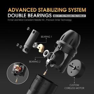 XNET Shura 3.5mm/4.0mm Course Pistolet De Tatouage Puissant <span class=keywords><strong>Moteur</strong></span> Sans Noyau Double Roulement Rotatif <span class=keywords><strong>Stylo</strong></span> De Tatouage Machine pour Artistes Body Art - Product Image 3