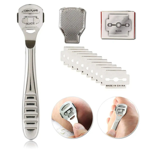 ตะไบเท้า10ใบมีดสแตนเลสสำหรับตัดเล็บเท้าเครื่องมือสำหรับกำจัดส้นเท้าแข็งที่โกนแคลลัสโกนเครื่องมือดูแลเท้ามือ - Product Image 3