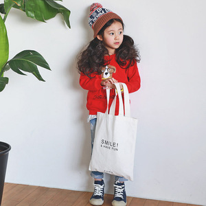 Pull-over pour fille OEM, couleur rouge, imprimé chien, sans poches, sweat à capuche provenant d'un fournisseur d'or - Product Image 1