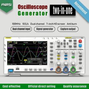 Osciloscopio Digital FNIRSI 1014D de 100MHz y Generador de Señales 2 en 1, Kit de Osciloscopio de Doble Canal para Pruebas Electrónicas - Product Image 3