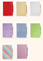 Carnet de notes en cuir à paillettes A5 A6, bloc-notes créatif à sequins, journal intime personnalisé haut de gamme, cadeau, vente en gros