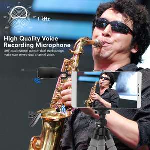 UHF ไมโครโฟนคอนเดนเซอร์ไร้สายค<span class=keywords><strong>ล</strong></span>ิปหนีบคอห่านไมโครโฟนสำหรับแตรทรัมเป็ตค<span class=keywords><strong>ล</strong></span>าริเน็ตทำจากพลาสติ<span class=keywords><strong>ก</strong></span>ที่ทนทาน - Product Image 6