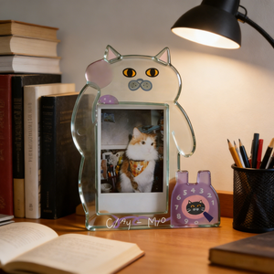 Cornice Fotografica in Acrilico Personalizzabile a Forma di Gatto, per Foto, <span class=keywords><strong>Istantanee</strong></span>, Esposizioni e Collezioni di Animali - Product Image 5
