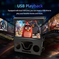 Reproductor Multimedia para Auto Rhythm con Doble USB, Compatible con Reproducción de Música y Películas, Dispositivo Portátil de Audio y Video para Ford Fusion Mondeo 2013-2019
