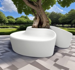Y231 Maceta Decorativa Grande con Forma de Taza, Banco de Diseño Artístico Moderno para Museo de Arte, Decoración de Interiores, Silla de Descanso - Product Image 5