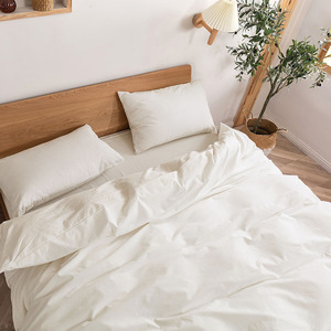 4-mảnh không gây dị ứng mô hình hình học 40-đếm bông tấm Ga Trải Giường đám cưới thiết lập với trang bị tấm và vỏ gối trắng - Product Image 1