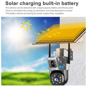 V380 4mp 4G Caméra solaire PTZ à double objectif Caméra solaire PTZ d'extérieur 4G à double objectif Caméra de sécurité solaire V380 - Product Image 6