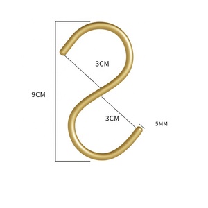 Ganci a forma di S in lega di alluminio pratico gancio per ringhiera <span class=keywords><strong>da</strong></span> cucina porta gancio per appendere vestiti borsa forniture per la casa - Product Image 4