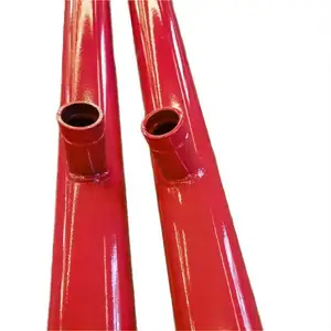 भूमिगत जल पाइप लाइन के लिए 3 इंच 4 इंच आरएएल 3000 लाल रंग से रंगे अग्निशमन स्टील पाइप