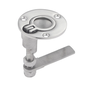 Pestillo de suelo de acero inoxidable con manija de anillo, herrajes marinos, pieza de repuesto para cerradura de cubierta de barco - Product Image 2