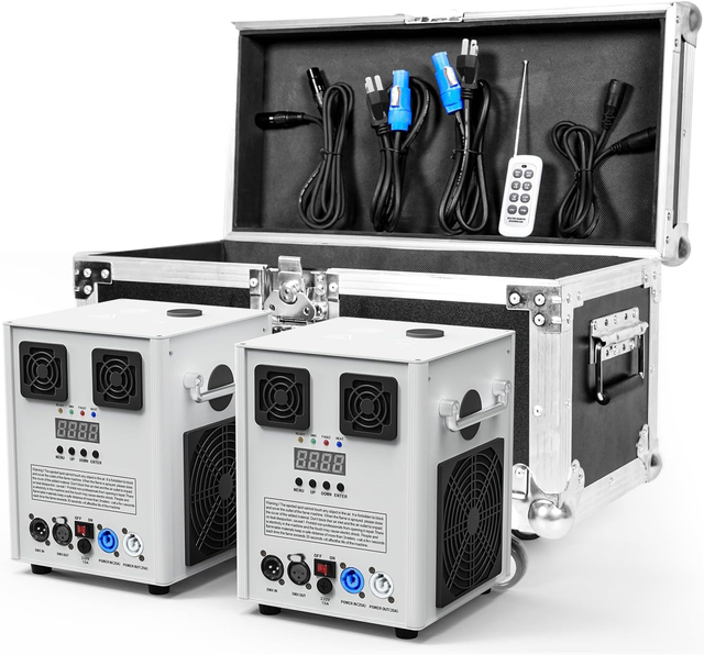 2pcs With Flight Case 600w White Cold Spark Fireworks Machine DMX Wireless Remote Control Fountain Sparkler Machine for Wedding