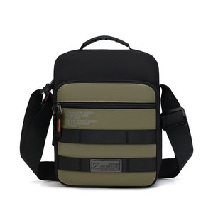 Zhuimingzhi Bolso bandolera para hombre, pequeño, de tela Oxford, duradero, para viajes de negocios, color gris, negro, azul, verde - Product Image 1