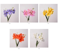 Kunstmatige Freesia Real Touch vochtbestendige, milieuvriendelijke kunstbloem voor Valentijnsdag en Thanksgiving