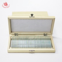 Microscope Slide Storage Wooden Box 50pcs