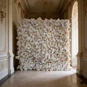 Rouleau de mur végétal artificiel 5D effet naturel 8x9 pieds, ornement pour jardinage domestique et événements de mariage - Product Image 6