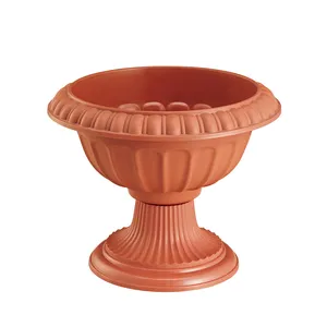 Pot de fleurs en plastique rustique pour jardin, patio, extérieur et intérieur, pot de fleurs