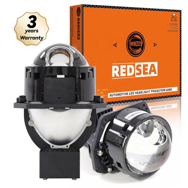 REDSEA 3 Inch Car Bi LED Projector High Low Beam 110/130W Laser Dual Light Lens 3.0 Bi LED Projector for Car Motorcycle