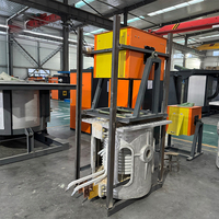 Fourneau de fusion à induction électrique en métal sûr, fabricant de fours à alliages, fabriqué en France, 250 kW, 160 kW, 30 kg, 2 kg, principal