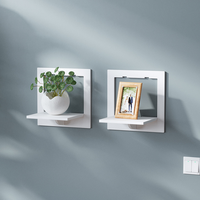 Étagère Murale Décorative pour Téléviseur, Rangement pour Chambre à Coucher, Chevet, Pot de Fleurs ou Garde-Robe