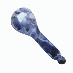 Outil de massage en améthyste naturelle en forme de pagaie pour le visage et le corps, outil de beauté et de relaxation pour les soins de la peau - Product Image 3