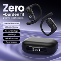 Nouveaux écouteurs sans fil OWS 2026 à crochet d'oreille, Bluetooth 6.0, suppression du bruit, stéréo HiFi, pour le sport et le gaming
